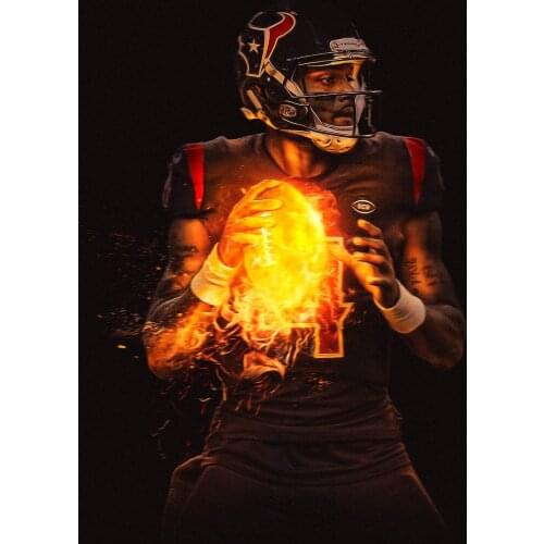 JMINE Div 5D American Football Soccer Celebrity Fire Full Diamond Painting kits art Sports 3D paint by diamonds