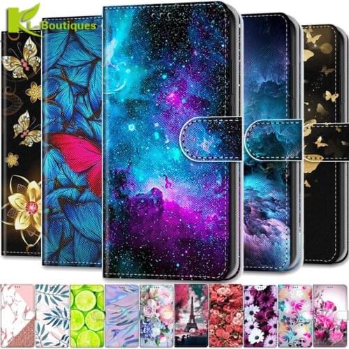 Leather Magnetic Case For OPPO A53s A16 A54 A74 A94 A55 A72 A73 A53 A95 5G Coque Phone Cover Flip Wallet Painted Funda Etui