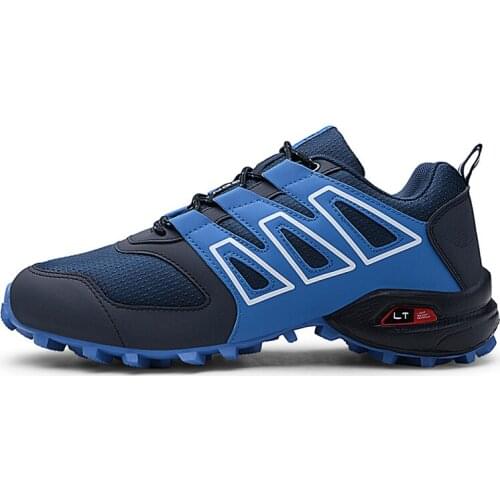 Hiking-Shoes Men Outdoor Training Breathable Mesh Sneakers Camping Travel Trekking Shoes Men Comfortable Non-Slip Trainers