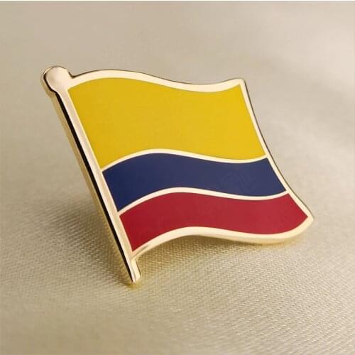 Soft Enamel Colombia Flag Lapel Pins