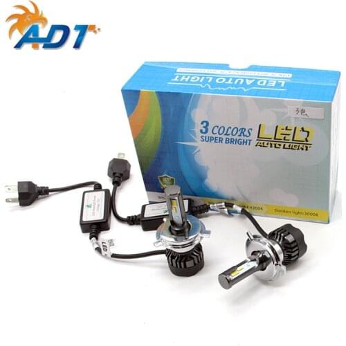 T6 Series Headlight bulbs Tri-color Bright Headlight H1/H3/880/881/H7/H9/H10/H11/9005/9006/H16/5202/9003/9007/H4/H13 10000LM