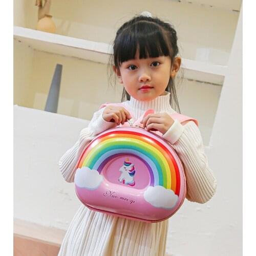 Cute Kids Baby EVA Toddler Bags for Boys Cartoon Girls Rainbow Children Backpacks Anti-lost Mini Donuts Candy Nursery School Bag