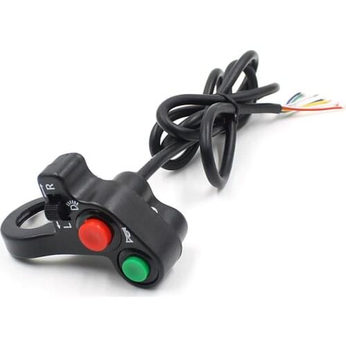 12V Motorcycle Handlebar Switch Electric Bike Scooter Horn Turn Signals On/off Button Light Switch Modified Multi-function