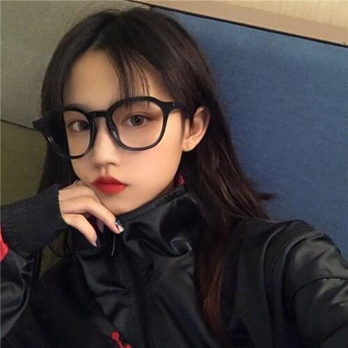 Vazrobe Fashion Eyeglasses Women Vintage Glasses Frame Male Men Unisex Makeup Nerd Spectacles