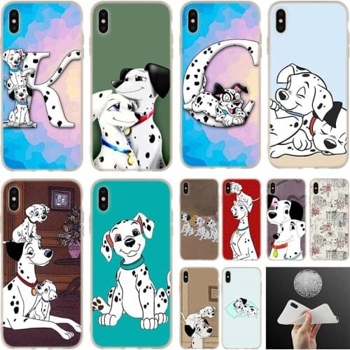 Soft Silicone Case For iPhone 12 11 Pro 7 8 6 6s Plus XR XS Max Cover Mini 5 5S SE 2020 Funda Etui Dalmatian cartoon