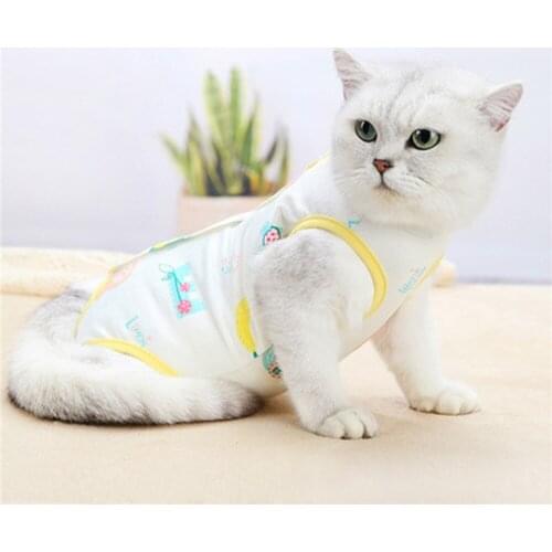 New cat breathable neutering suit female cat weaning suit kitten soft post-operation anti-licking thin clothing pet clothing