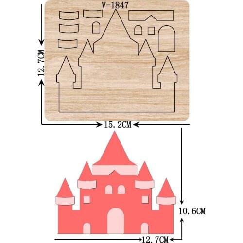 New castle wooden dies cutting dies for scrapbooking Multiple sizes V-1847