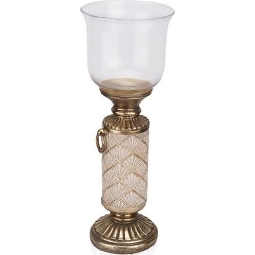 Porio Decorative Glass Candlesticks