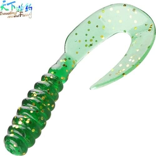 Travel 20Pcs/lot 4.8cm/1.1g Soft Lures Sea Bass Bait Materiel De Peche Fishing Lures Saltwater Soft Baits Peche En Mer