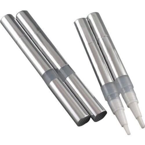 2ML Silver Mascara Tube or Lip Gloss Tube Mascara Container ,Cosmetic Cotainer Plastic Tube Make Up Dial Up Pen,Disposable