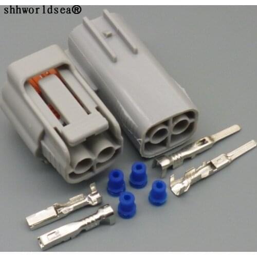 Shhworldsea 2pin 2.2mm Motorcycle Female Male Waterproof Wire Harness Auto Connector 6195-0043 102703841 for Mazda
