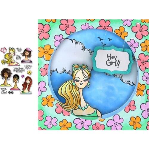 Head Shots Clear Stamps for DIY Scrapbooking Crafts Cards Making Decor Transparent Stempels New Silicone Seal