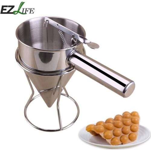 Steel Cupcake Waffle Batter Dispenser Funnel DIY Pancake Baking Kitchen Tools