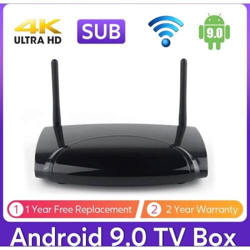R2 Android 9.0 TV Box S905W Quad Core SUB Smart TV Box 2.4GHz WiFi 100M H.265 4K Media Player Leadcool R2 Set top Box