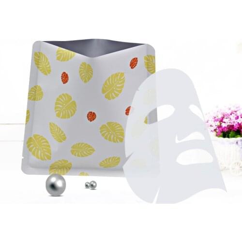 Yellow Leaves Pattern Pure Aluminum Foil Packing Bag Eye Mask Packaging Bag Food Packaging Bag of Spices Tea Powder 100pcs/lot