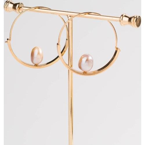 Korean Fashion Pearl Hoop Earrings For Women Gothic Accessories Jewelry Drop Shipping