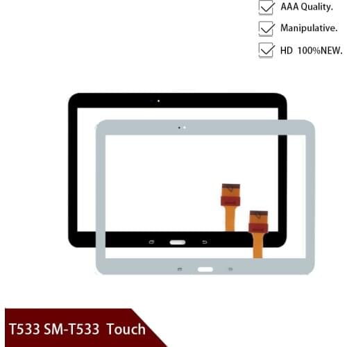 High Quality For Samsung Galaxy Tab 4 10.1 2015 T533 SM-T533 Touch Screen Digitizer Sensor Outer Glass Tablet PC Replacement
