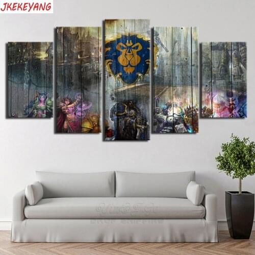 World of Warcraft 5pcs 5d diy diamond painting mosaic art,full square Diamond embroidery,Diamond puzzles Y3120