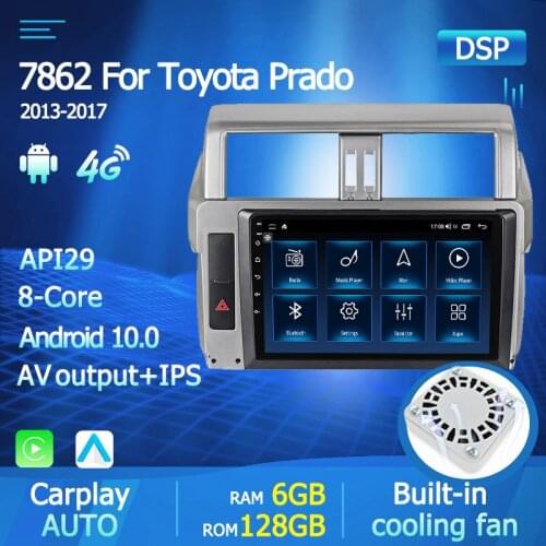 Yelloberry 7862 Android 10 DSP IPS Car multimedia Player Navigation GPS radio for Toyota LAND CRUISER PRADO 150 2013-2017 WIFI