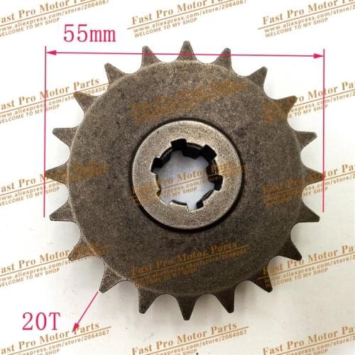 T8F 11 14 17 20T Tooth Clutch Gear Box Front Pinion Sprocket for 47cc 49cc 2 Stroke ATV Quad Dirt Pocket Mini Motor Bike