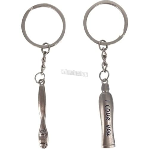 1Pair High Quality Dental Tooth Keychain Molar Model Shape Pendant Key Ring Dentist Clinic Gift
