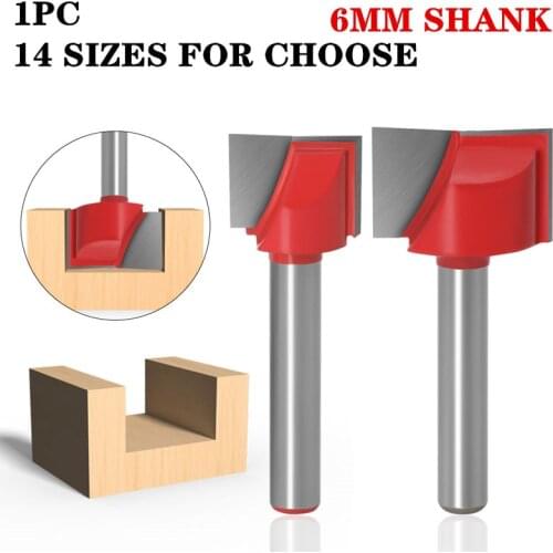 Top Quality 1pc 6mm Shank Cleaning Bottom Wood Router Bit Tungsten Carbide Engraving Knife Woodworking Tools End Milling Cutter