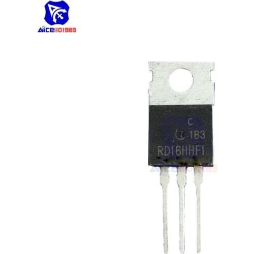 Diymore 1 Piece IC Chips RD16HHF1 3 Pin TO-220 Mosfet Transistor 30 MHz High Quality Integrated Circuit
