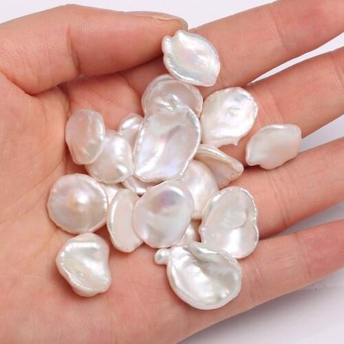 1PC Natural Freshwaters Pearls Irregular Shape Loose Pearls Charms for Making DIY Jewelry Necklace Accessories Size 14-16mm