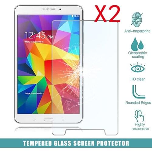 2Pcs Tablet Tempered Glass Screen Protector Cover for Samsung Galaxy Tab 4 8.0 T330 T335 Eye Protection Tempered Film