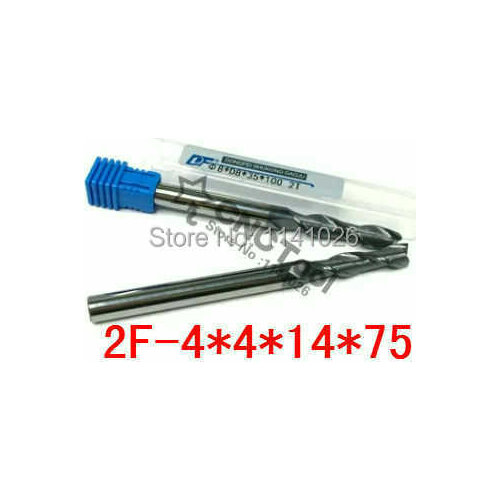 2F-4.0*4*14*75, 2 Flute Long carbide end mills,extended length Carbide Square Flatted End Mill , the lathe tool,cnc,machine