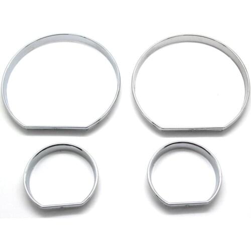 50sets 200pcs E46 Chrome Cary Styling Speedometer Gauge Dial Rings Bezel Trim SpeedoTech Sport
