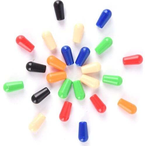 6pcs 4mm Plastic Guitar Toggle Switch Tip for LP Electric Guitar Random color Guitar Parts