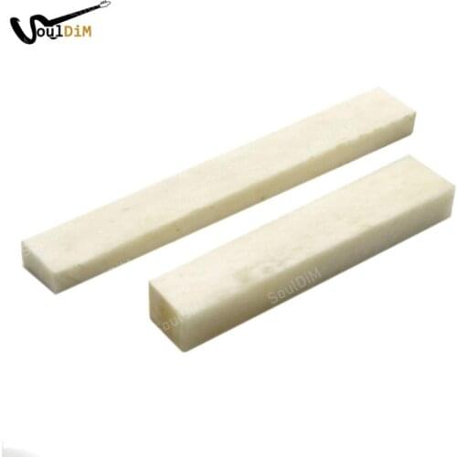 60set Bone Guitar Bass Blank Nut String Nut and Saddle for Classical Electric Ukulele Acoustic Guitar Part Accessories