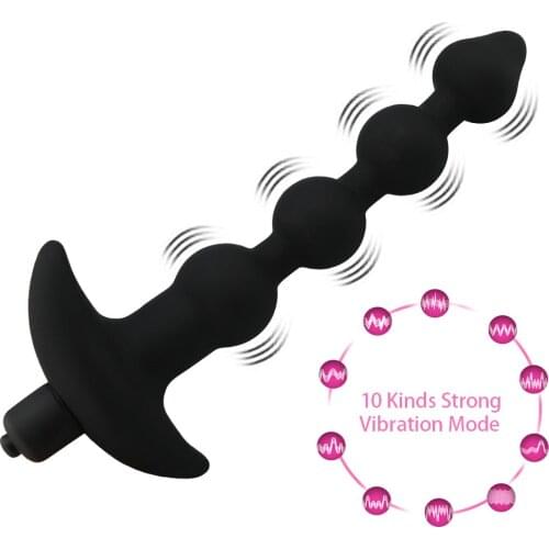 Anal Sex Toys Vibrator Female Butt Plug Beads Prostate Massager BDSM Vagina Masturbation Dildo Erotic Ass Tail Games For Adults