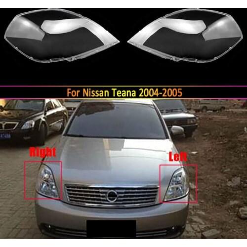 Car Headlight Lens For Nissan Teana 2004 2005 Headlamp Cover Replacement Head Light Auto Shell Transparent Lampshade