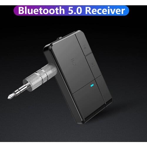 Bluetooth 5.0 Receiver Transmitter 3.5mm AUX Jack RCA A2DP Stereo Music 2 IN 1 Wireless Adapters For Car Home Stereo TV Speaker