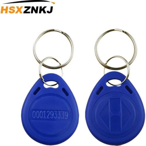 50PCS EM4100 TK4100 Chip Tag Card Sticker Key ID Key Ring 125KHz RFID Key Ring Token Ring