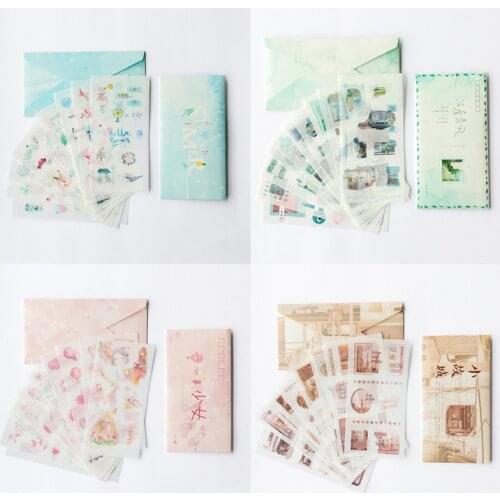 Children Stickers Toys Photo Album Decoration Diary Scrapbooking Accessories 10Pcs 8 Style Paper Stationery Sticker