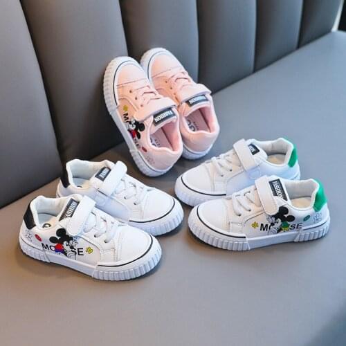Disney childrens cartoon Mickey Mouse boys and girls non-slip soft sole casual shoes student running sneakers