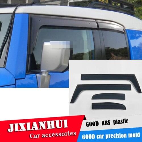 For TOYOTA FJ Plastic Window Visor For TOYOTA FJ2007-2018 Vent Shades Sun Rain Deflector Guard 4PCS/SET Car Styling
