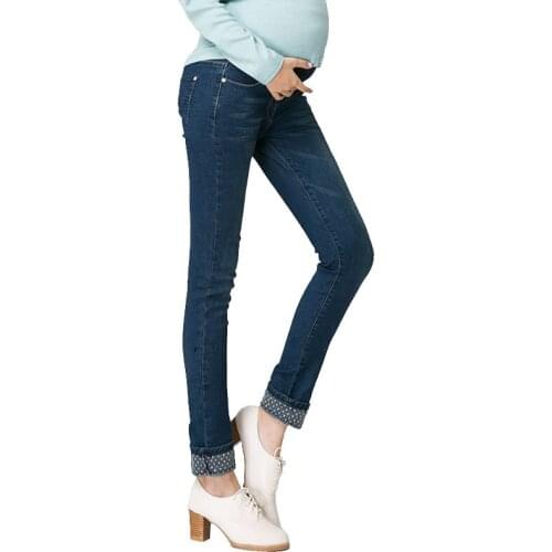 Elastic Waist Denim Maternity Jeans Pregnant Pants Clothes For Pregnant Women Pregnancy Trousers Clothing Plus Size Maternidad