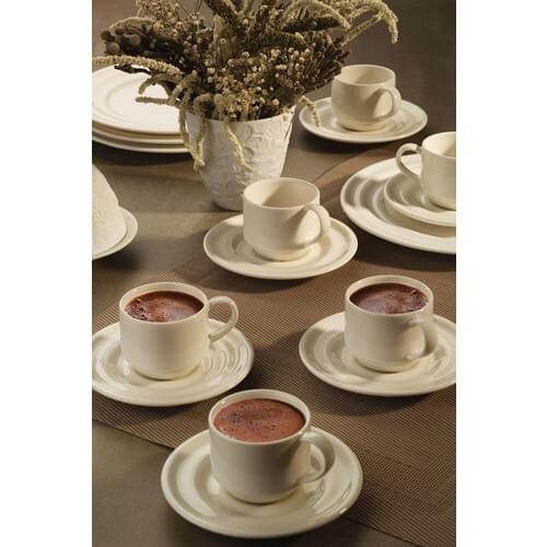 Kutahya has Porcelain Tuvana Coffee Set Cream