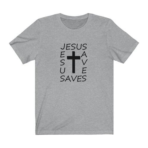 Jesus saves T-Shirt Summer Christian Casual grunge tumblr quote Fashion vintage camisetas Fashion fit aesthetic graphic Tee Tops