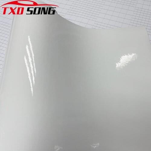 10/20/30/40/50X152CM Glossy white Vinyl Film Sticker Gloss Car Wrap Foil Decal Car Motorcycle Scooter Wrapping with Air Release