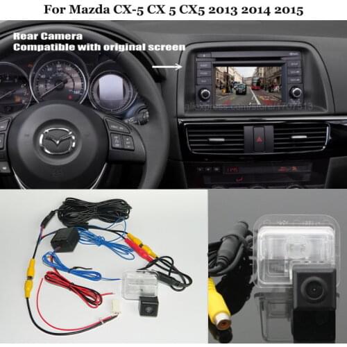 Yeshibation Rear View Camera For Mazda CX-5 CX 5 CX5 2013 2014 - Back Up Reverse Camera Sets RCA & Original Screen Compatible