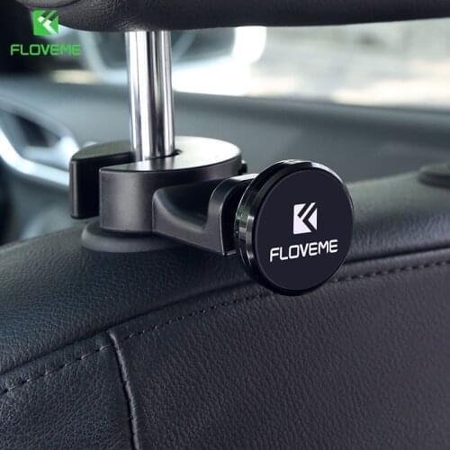 FLOVEME Magnetic Car Phone Holder 360 Rotating Magnetic Mobile Stand Seat Headrest Mount Car Phone Holder For iPhone Tablet
