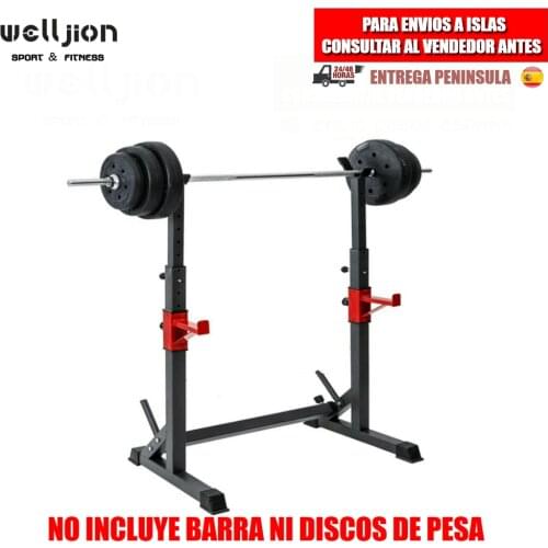 SOPORTE ESTANTE MULTIFUNCIÓN PARA BARRA Y PESAS | SQUAT RACK AJUSTABLE DE SENTADILLAS | ENVIO DESDE ESPAÑA