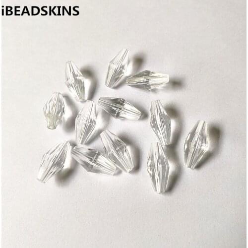 New arrival! 20x19mm 580pcs/lot Clear acrylic Faceted Tubular beads for Necklace,Earrings parts,hand Made Jewelry DIY