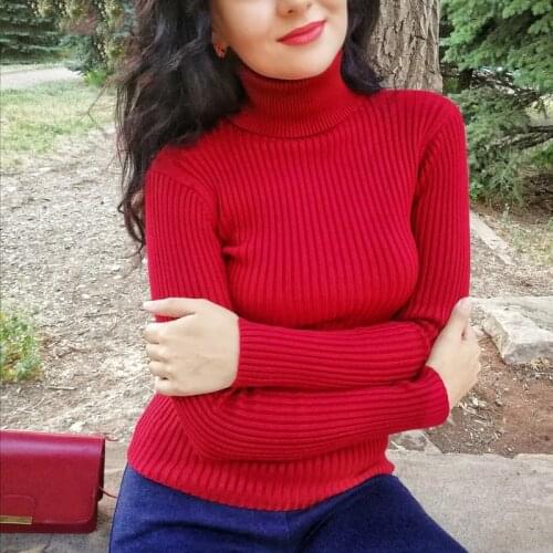 Autumn Winter Turtleneck Sweater Women 2018 Long Sleeve Knitted Elasticity Casual Women Warm Sweater Pullovers Female Jumper