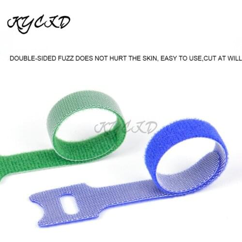 12*200mm 50P straight reusable color cable tie nylon cable tie T-shaped velcro cable tie with hook and loop wire management tool